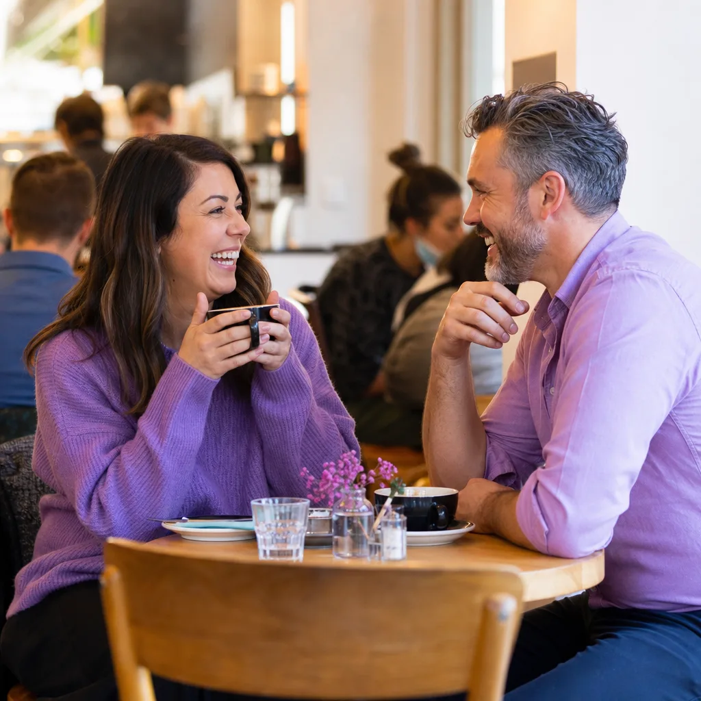 Person reviewing a dating profile privately on a phone at home in Reading